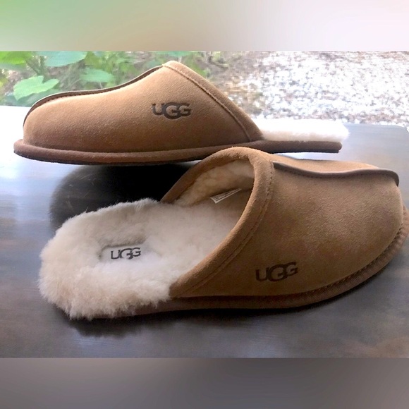 UGG Shoes - UGG Pearle Scuff Shearling Slippers- NWOT- men’s 8/ women’s 10